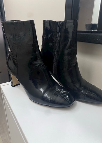 Siyah rugan Stiletto Topuklu Bot nine west marka - Görsel 4