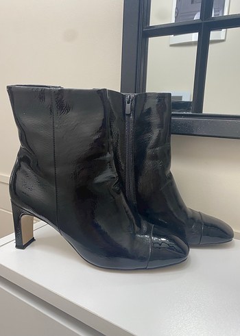 Siyah rugan Stiletto Topuklu Bot nine west marka - Görsel 2