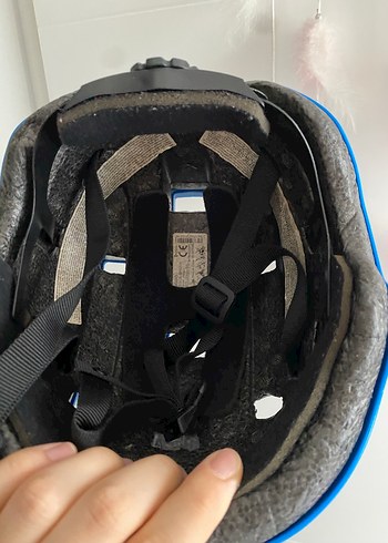 Mavi Biker Kask Velcro Bantlı - Görsel 4