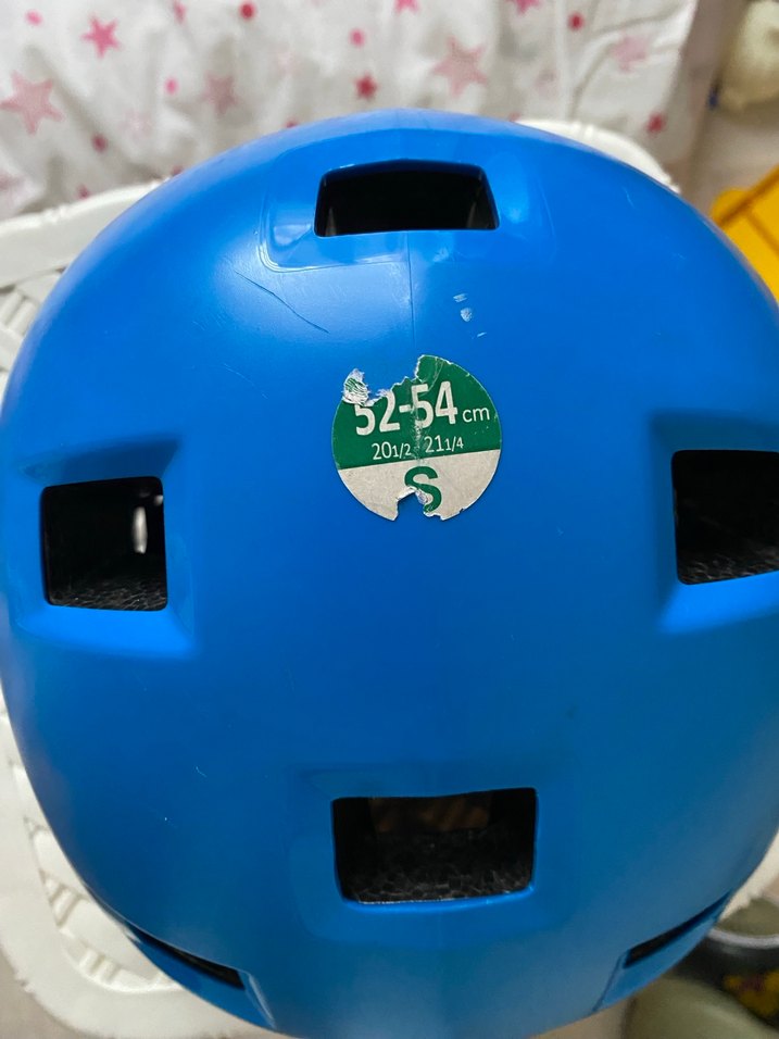 Mavi Biker Kask Velcro Bantlı - Görsel 2