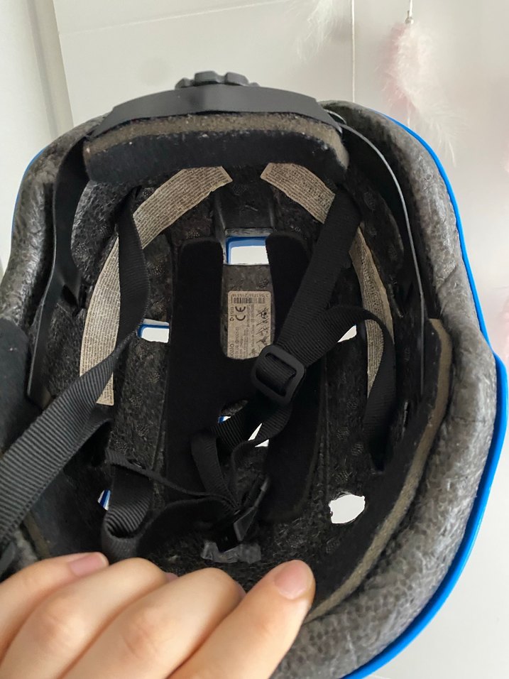 Mavi Biker Kask Velcro Bantlı - Görsel 4