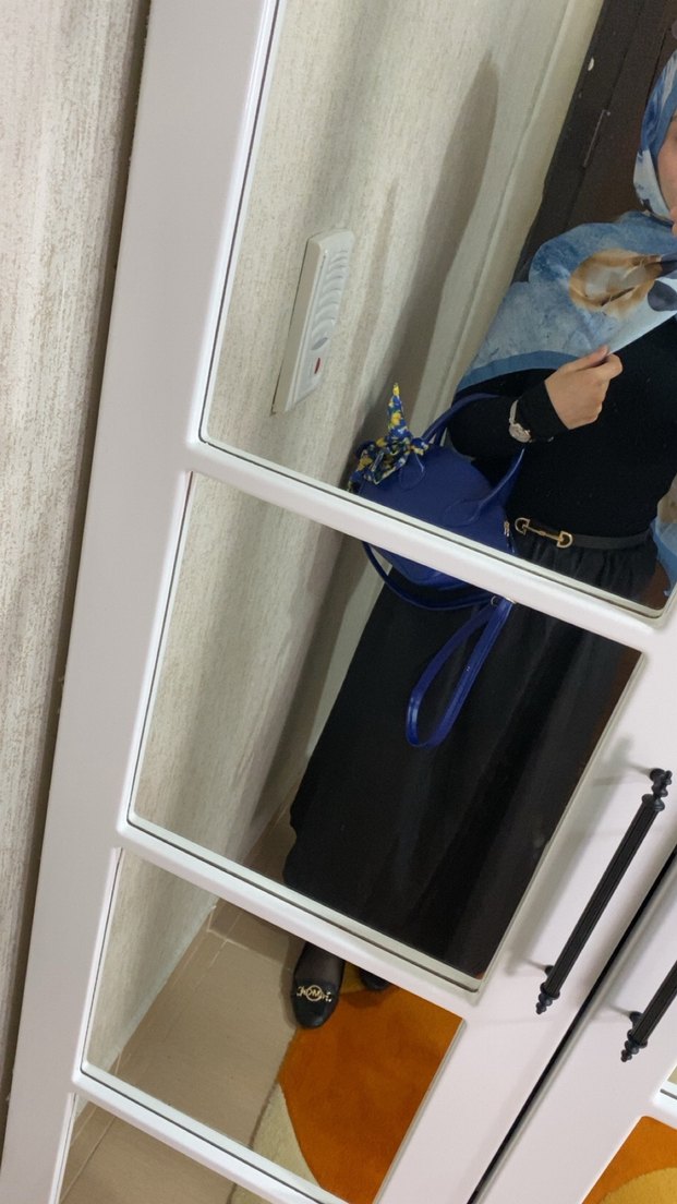 Siyah badili elbise - Görsel 2