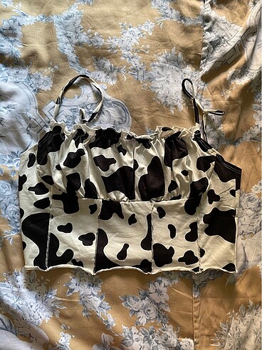 SHEIN inek desenli Crop