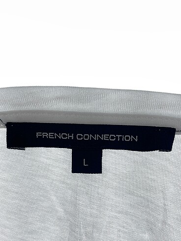 l Beden beyaz Renk French Connection T-shirt %70 İndirimli.