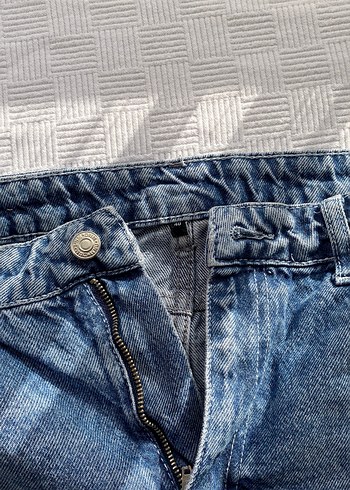 Gri Mavi Bol Kesim Kadın Denim Pantolon - Görsel 5