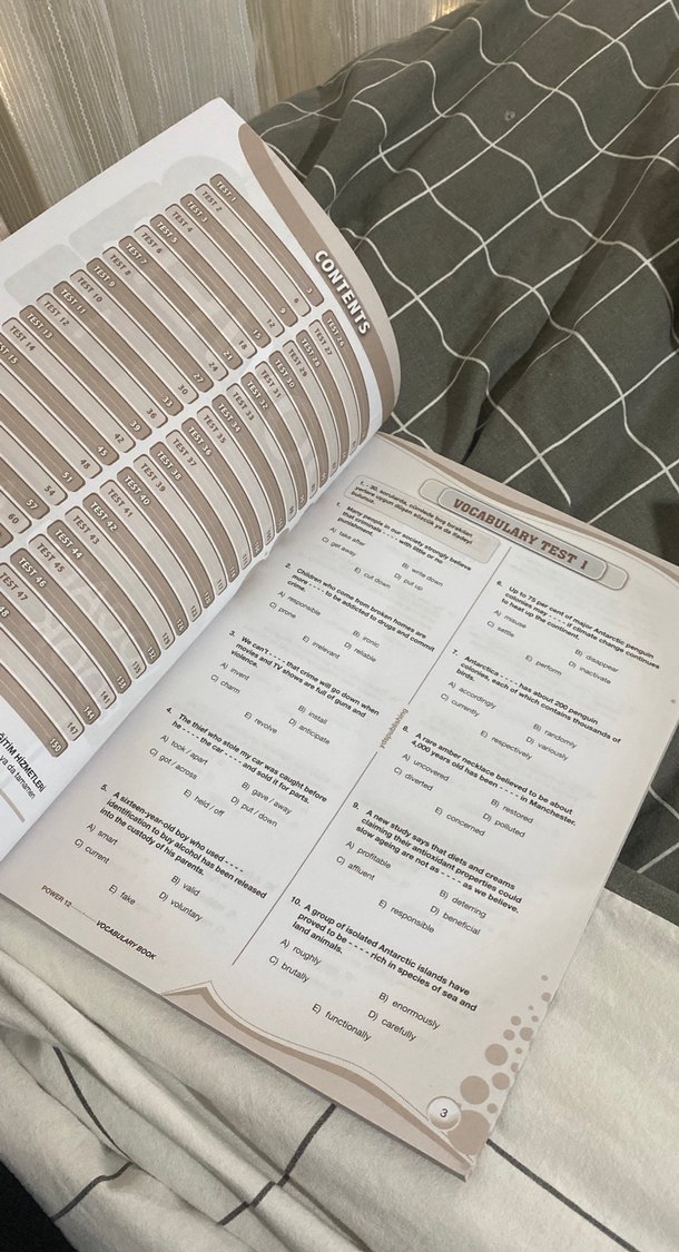 Power Grade 12 Kelime Kitabı - Görsel 3