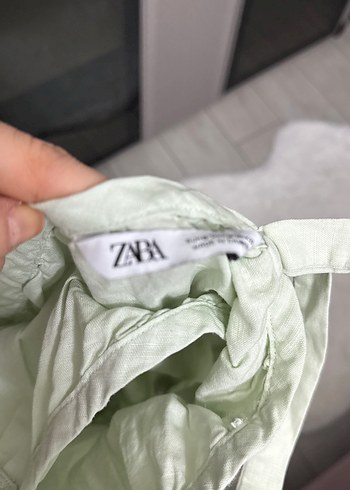 Düğmeli Beyaz Keten Uzun Elbise - Görsel 3