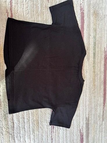15-16 Yaş Beden Siyah baskılı tshirt bt21