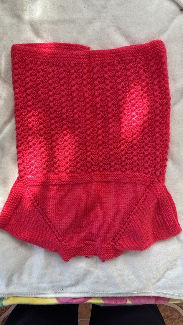 Kız Çocuk pembe  Örgü Kolsuz Hırka - Görsel 2