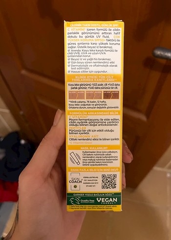 Garnier C Vitamini Parlak SPF50+ BB Krem - Görsel 2