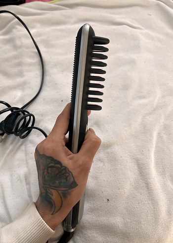 Sinbo  Beyaz Gri Saç Düzleştirici tarak - Görsel 3