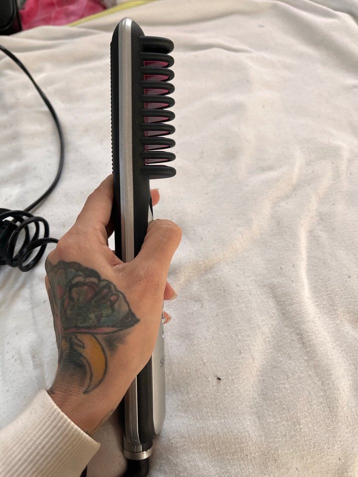 Sinbo  Beyaz Gri Saç Düzleştirici tarak - Görsel 2