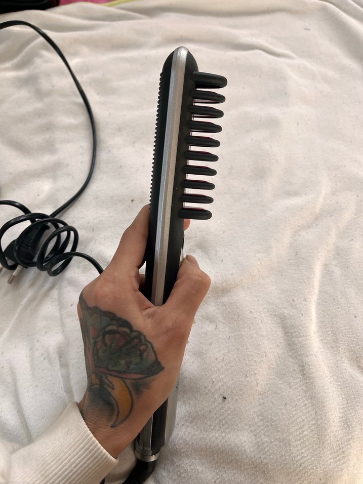 Sinbo  Beyaz Gri Saç Düzleştirici tarak - Görsel 3