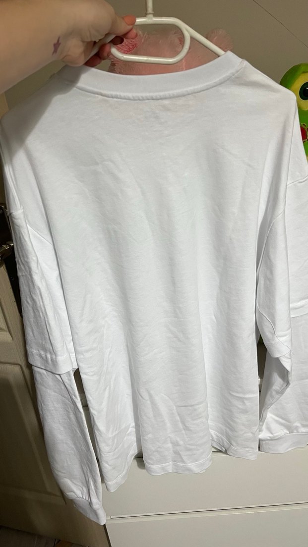 Mavi Beyaz Cep Fermuarlı  Tişörtü - Görsel 4