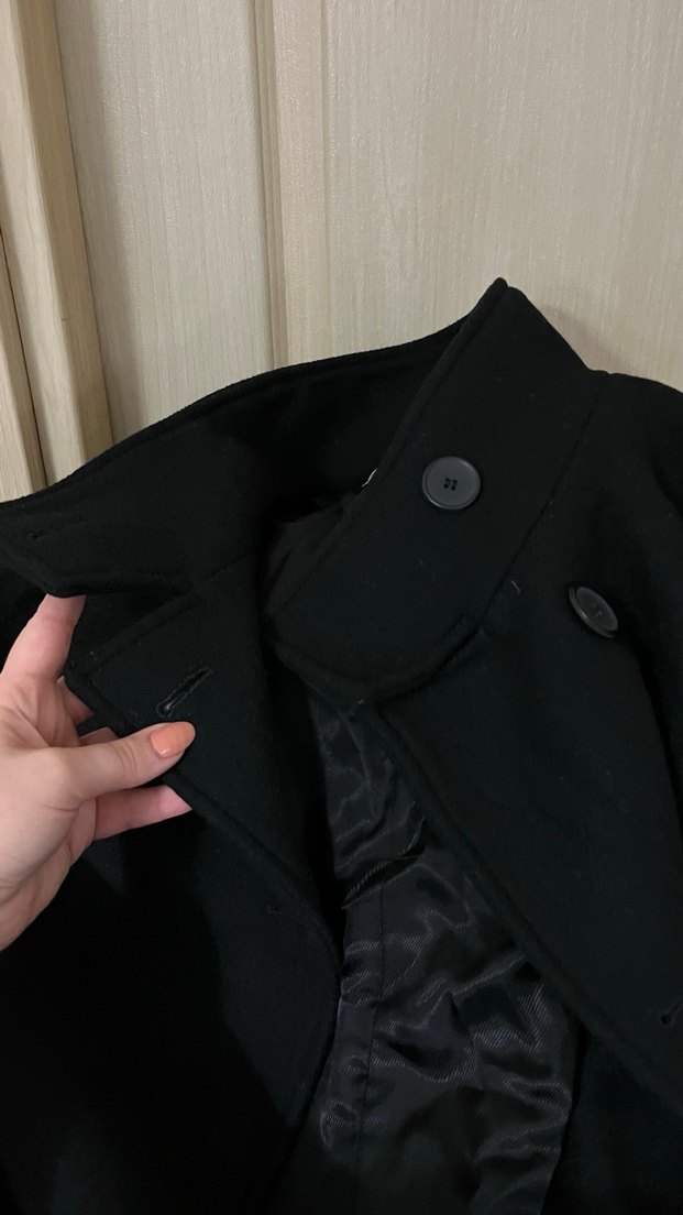 Zara Siyah Midi Kadın Kaban - Görsel 2