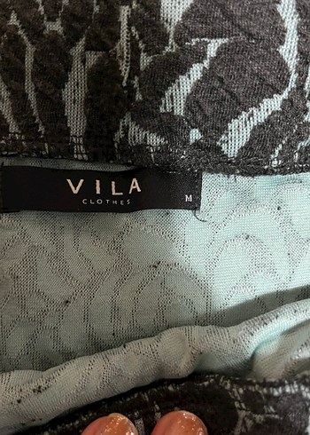 Turkuaz Desenli Midi Hamile Etek - Görsel 2