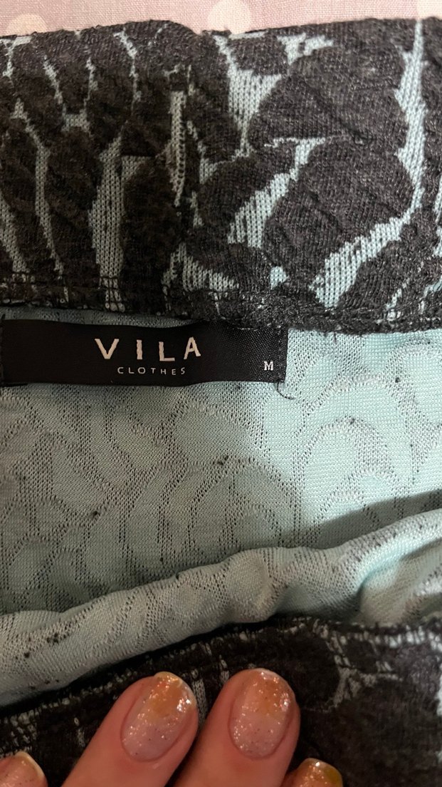 Turkuaz Desenli Midi Hamile Etek - Görsel 2