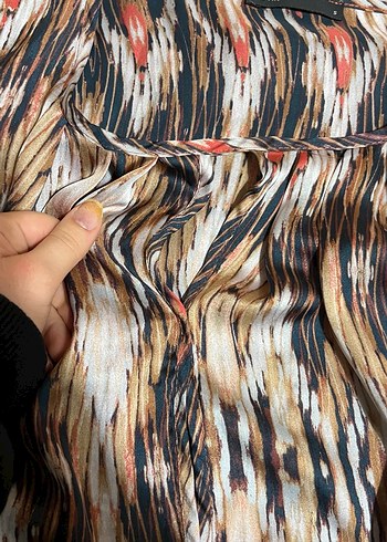 Piliseli, Bağlamalı Çok Renkli Kadın Bluz - Görsel 3