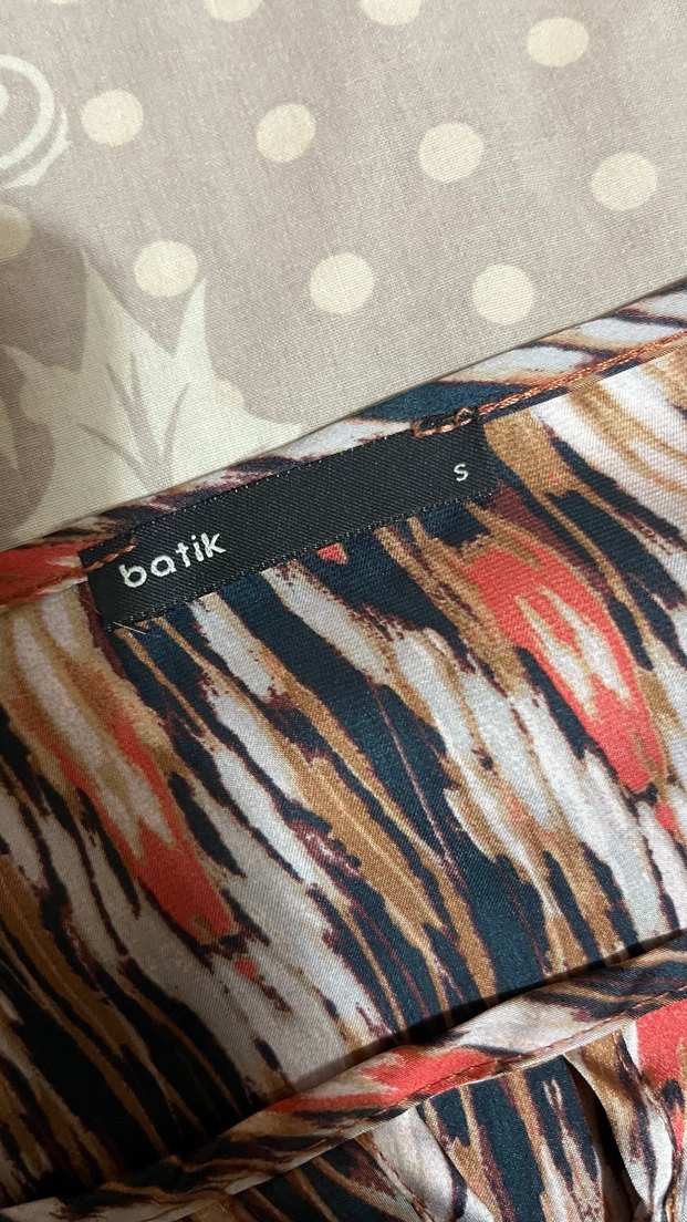 Piliseli, Bağlamalı Çok Renkli Kadın Bluz - Görsel 4