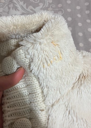 Kısa Beyaz Kadın Boğazlı Triko Kazak - Görsel 5