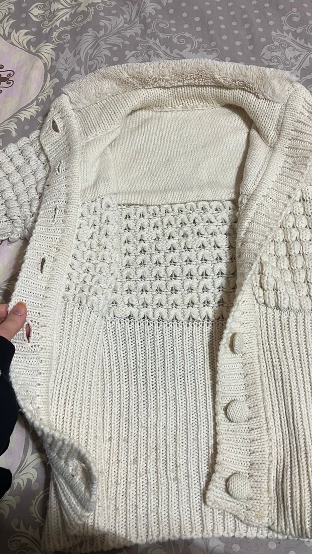 Kısa Beyaz Kadın Boğazlı Triko Kazak - Görsel 2