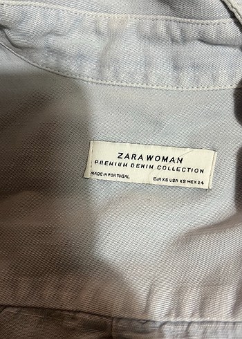 Gri Keten Kadın Gömlek Düğmeli - Görsel 3