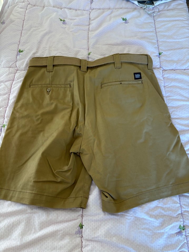 Kemerli Bej Erkek Mini Şort - Görsel 3