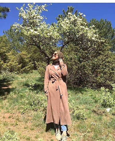 Süet trenchcoat