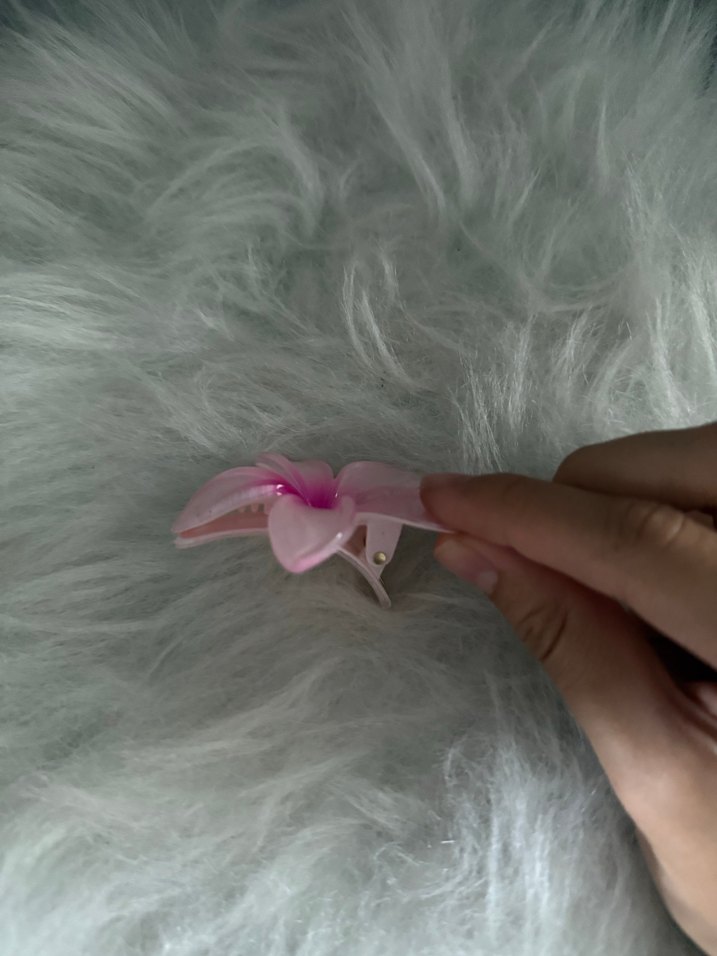 Pembe Çiçek toka - Görsel 3