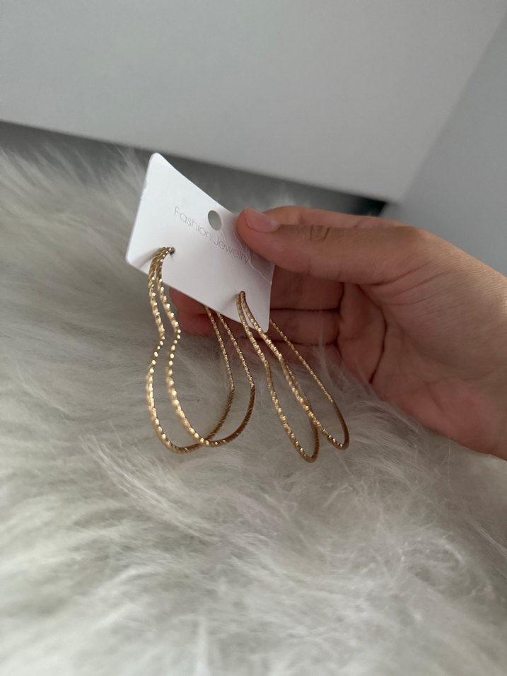 Çelik Kalp Halka Küpe - Görsel 3