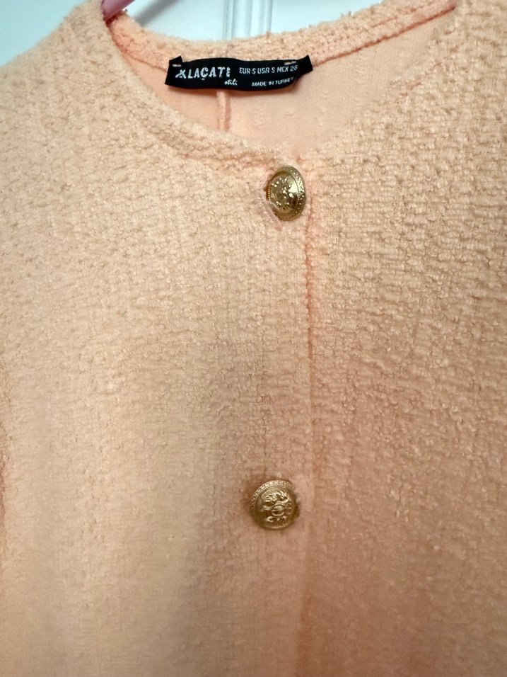 Yavruağzı Keten Hırka - Görsel 2