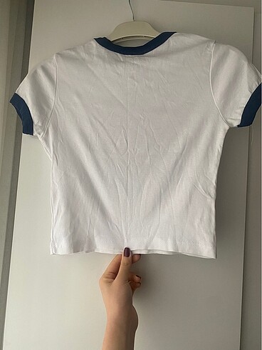 m Beden Dilvin Crop Kısa Kollu