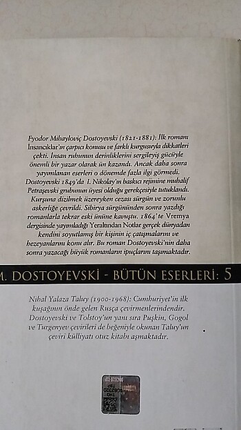  F.Dostoyevski-Yeraltından Notlar