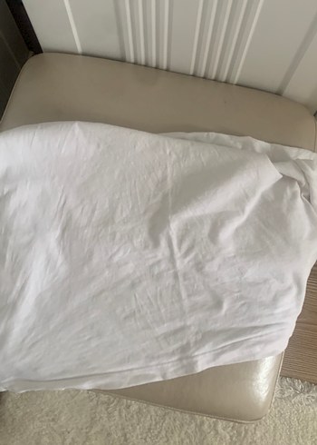Mavi Baskılı Beyaz Tişört