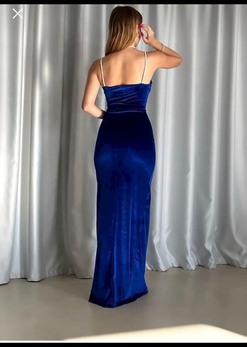 Kadife elbise - Görsel 3