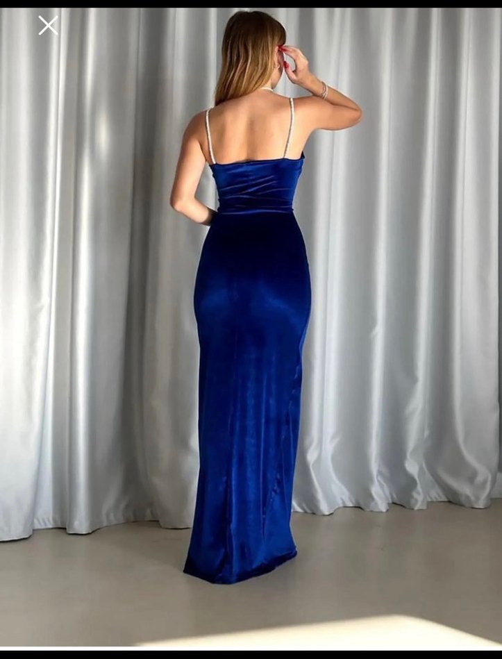 Kadife elbise - Görsel 3