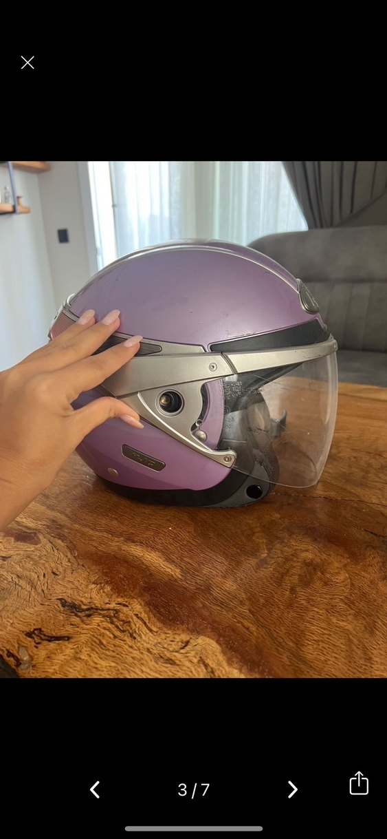 HJC marka bayan kaskı XS - Görsel 3