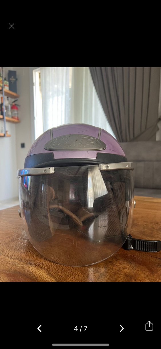 HJC marka bayan kaskı XS - Görsel 4