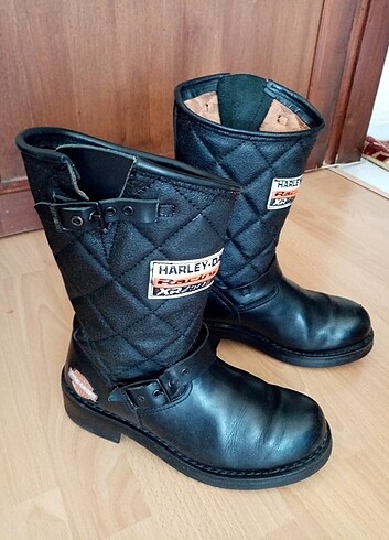 38 Beden siyah Renk Harley Davidson Bot 