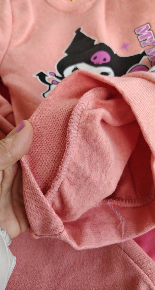 Kız Çocuk kromi Baskılı Sweat Takım - Görsel 4