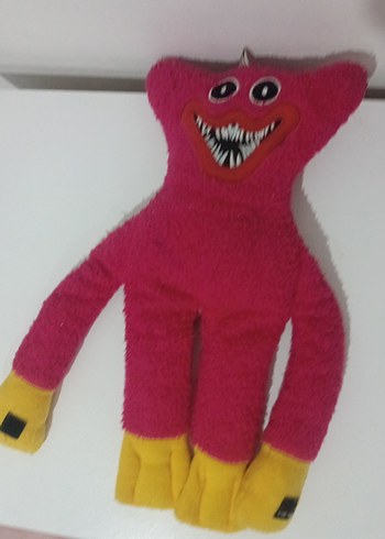 Pembe Peluş Oyuncak Sarı Detaylı - Görsel 2