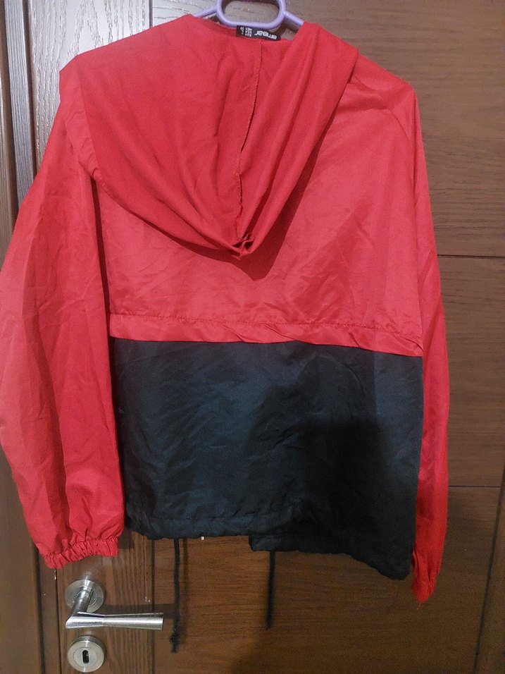 Kırmızı Midi Boy Rahat Kesim Kadın Ceket - Görsel 2