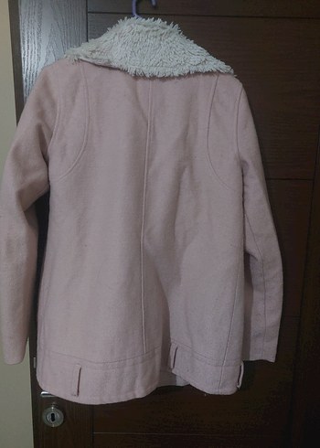 Pembe Kürklü Kadın Ceket - Görsel 2