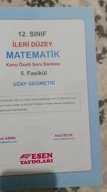 12.sinif ileri düzey matematik