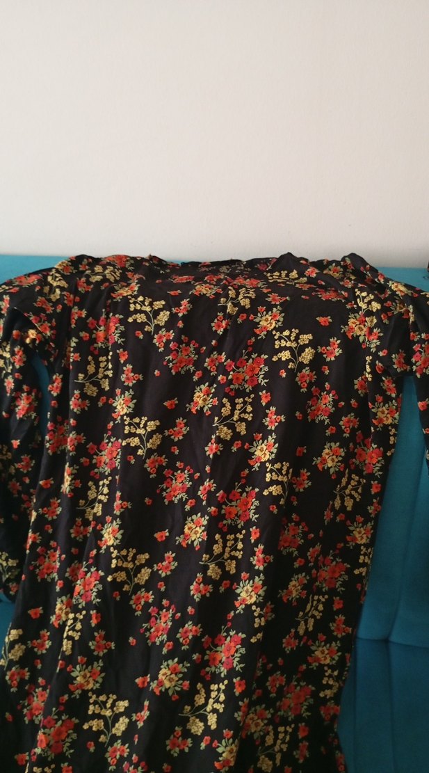 Çiçek Desenli Uzun Hamile Tunik - Görsel 2