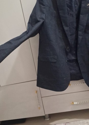 Düğmeli Gri Erkek Takım Ceketi - Görsel 2