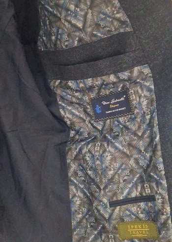 Düğmeli Gri Erkek Takım Ceketi - Görsel 7