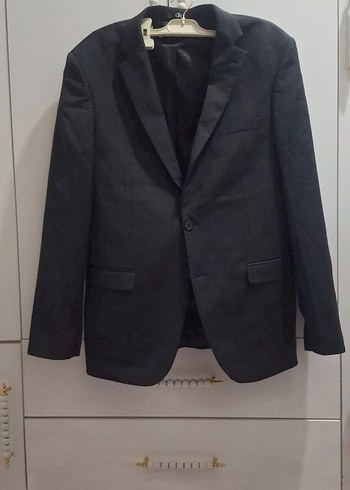 Erkek Siyah Düğmeli Takım Elbise Ceketi - Görsel 9