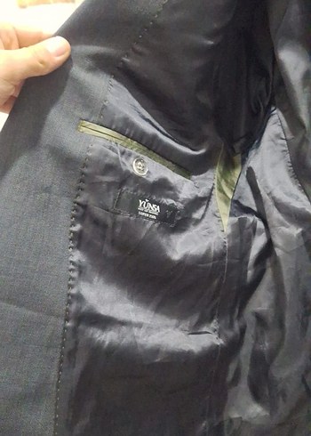 Erkek Siyah Düğmeli Takım Elbise Ceketi - Görsel 5