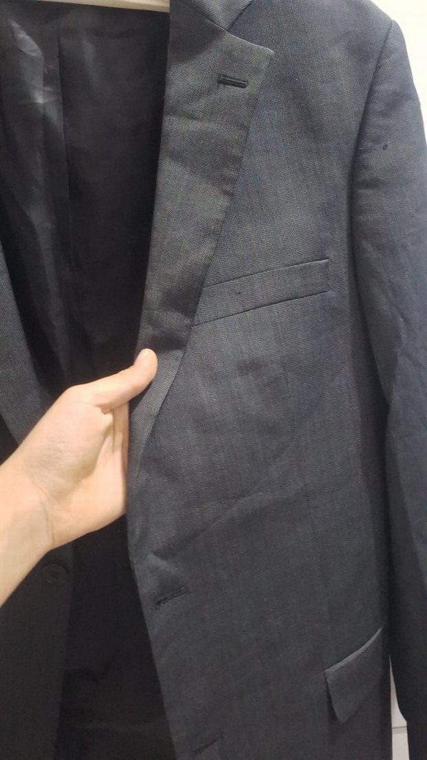 Erkek Siyah Düğmeli Takım Elbise Ceketi - Görsel 2